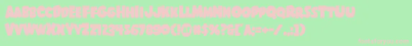 Shablagoo Font – Pink Fonts on Green Background