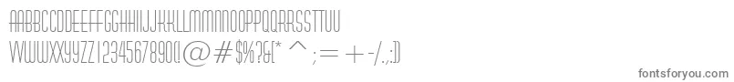 Saiba mais sobre a fonte HuxleyVerticalBt Fonte HuxleyVerticalBt – fontes cinzas em um fundo branco