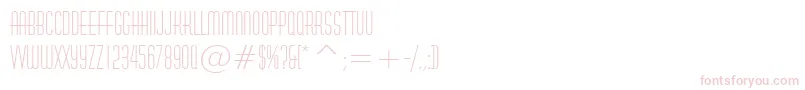 HuxleyVerticalBt Font – Pink Fonts on White Background