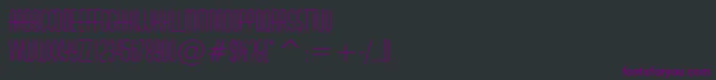 HuxleyVerticalBt Font – Purple Fonts on Black Background