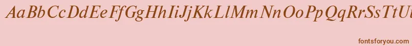 Шрифт NewtoncttItalic – коричневые шрифты на розовом фоне