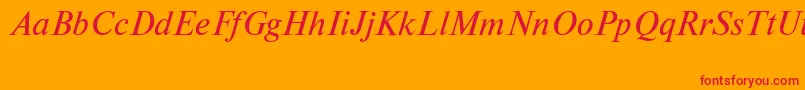 Шрифт NewtoncttItalic – красные шрифты на оранжевом фоне