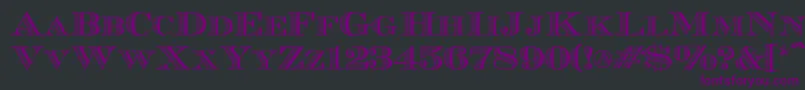 Ecuyerr0902 Font – Purple Fonts on Black Background