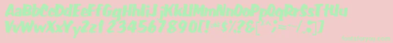 fuente Fatbackplus14RegularTtcon – Fuentes Verdes Sobre Fondo Rosa