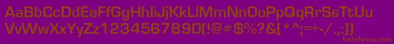 Шрифт Grantyoe – коричневые шрифты на фиолетовом фоне