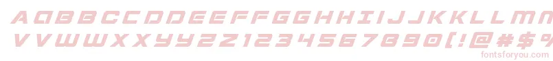 Stardustertitleital-Schriftart – Rosa Schriften auf weißem Hintergrund