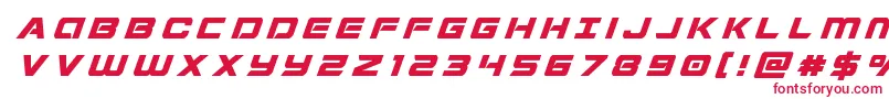 フォントStardustertitleital – 赤い文字