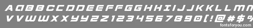 Stardustertitleital Font – White Fonts on Gray Background
