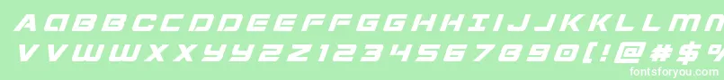 Stardustertitleital Font – White Fonts on Green Background
