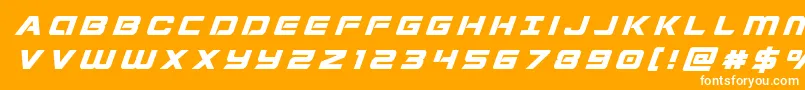 Stardustertitleital Font – White Fonts on Orange Background
