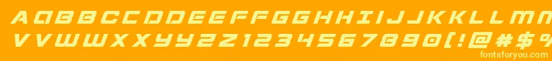 Шрифт Stardustertitleital – жёлтые шрифты на оранжевом фоне