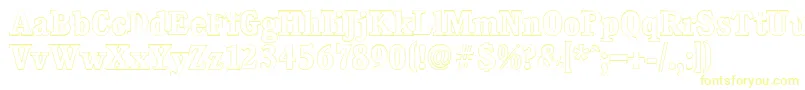CalgaryoutlineBold Font – Yellow Fonts