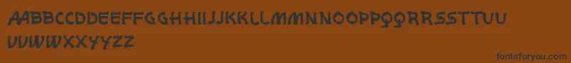 fuente VtksWhitePage – Fuentes Negras Sobre Fondo Marrón