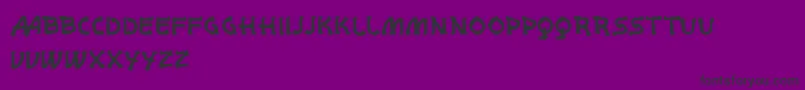 VtksWhitePage Font – Black Fonts on Purple Background