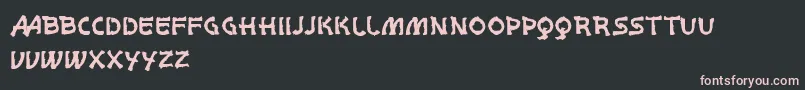 VtksWhitePage Font – Pink Fonts on Black Background