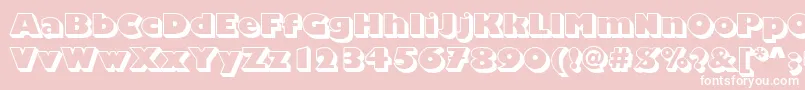 ChantillyDisplayShadedRegular Font – White Fonts on Pink Background