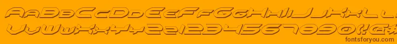 Подробнее о шрифте OmniGirl3DItalic Шрифт OmniGirl3DItalic – коричневые шрифты на оранжевом фоне