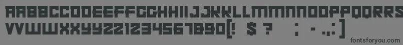 Kachusha Font – Black Fonts on Gray Background