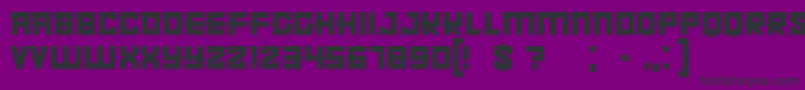 Kachusha Font – Black Fonts on Purple Background