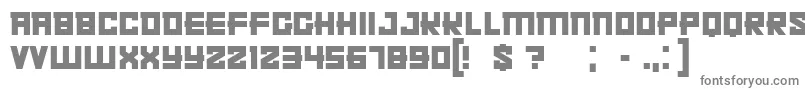 フォントKachusha – 白い背景に灰色の文字