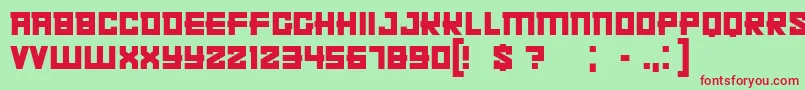 Kachusha Font – Red Fonts on Green Background