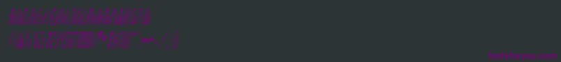 MadridItalic Font – Purple Fonts on Black Background