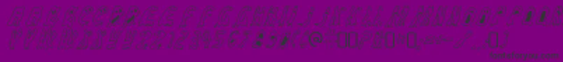 Шрифт GroovyghostiesRegular – чёрные шрифты на фиолетовом фоне