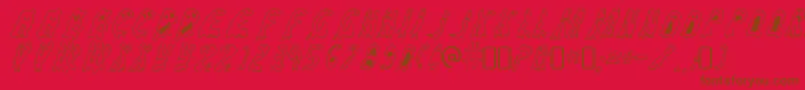 GroovyghostiesRegular Font – Brown Fonts on Red Background