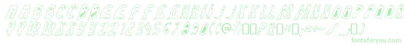 GroovyghostiesRegular Font – Green Fonts