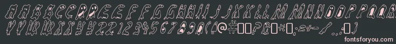GroovyghostiesRegular Font – Pink Fonts on Black Background