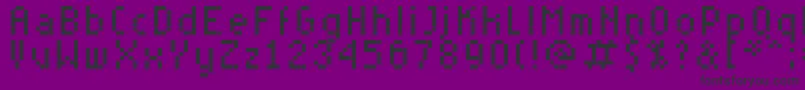 RYoungEx7 Font – Black Fonts on Purple Background