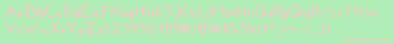 Felicia Font – Pink Fonts on Green Background