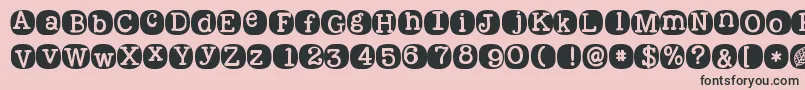 Kgwakemeup Font – Black Fonts on Pink Background