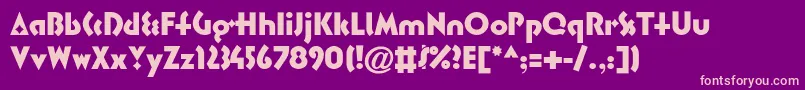 Spslprofontc Font – Pink Fonts on Purple Background