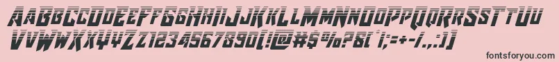 Raidercrusaderhalf Font – Black Fonts on Pink Background