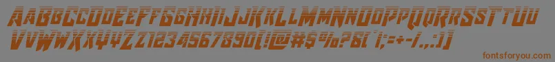 Raidercrusaderhalf Font – Brown Fonts on Gray Background
