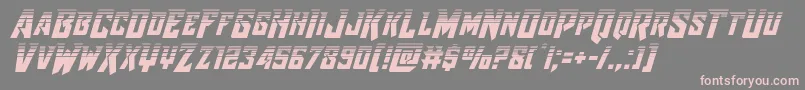 Raidercrusaderhalf Font – Pink Fonts on Gray Background