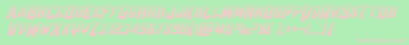 Raidercrusaderhalf Font – Pink Fonts on Green Background