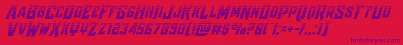 Raidercrusaderhalf Font – Purple Fonts on Red Background