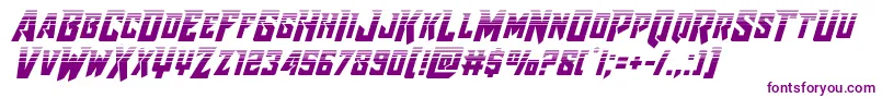 Raidercrusaderhalf Font – Purple Fonts on White Background