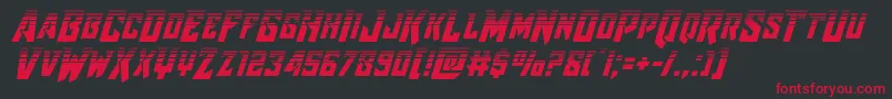 Raidercrusaderhalf Font – Red Fonts on Black Background