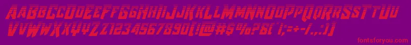 Raidercrusaderhalf Font – Red Fonts on Purple Background