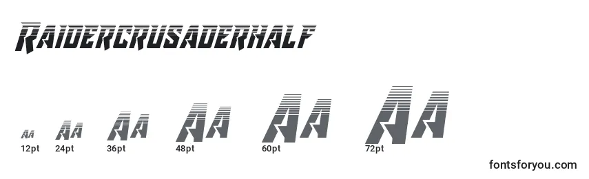 Raidercrusaderhalf Font Sizes
