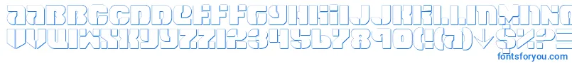 SpaceCruiserShadow Font – Blue Fonts