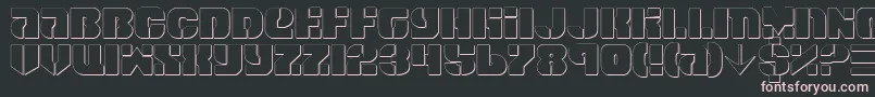 fuente SpaceCruiserShadow – Fuentes Rosadas Sobre Fondo Negro