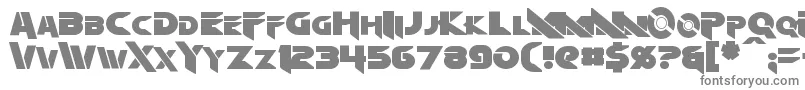 フォントAlgol – 白い背景に灰色の文字