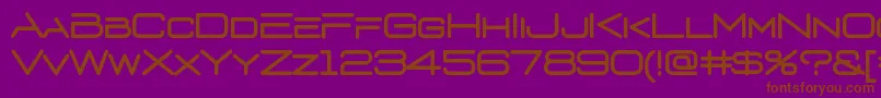 fuente D3euronism – Fuentes Marrones Sobre Fondo Morado