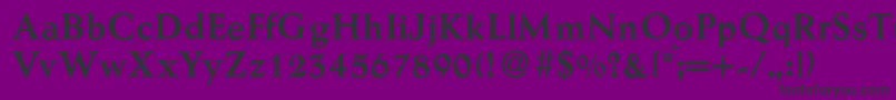 AesopBold Font – Black Fonts on Purple Background