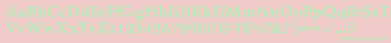 AesopBold Font – Green Fonts on Pink Background