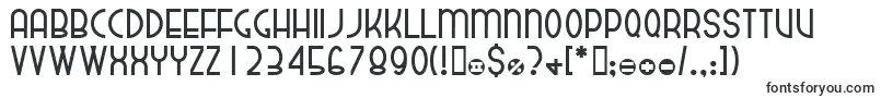 Dekthusian Font – Black Fonts on White Background